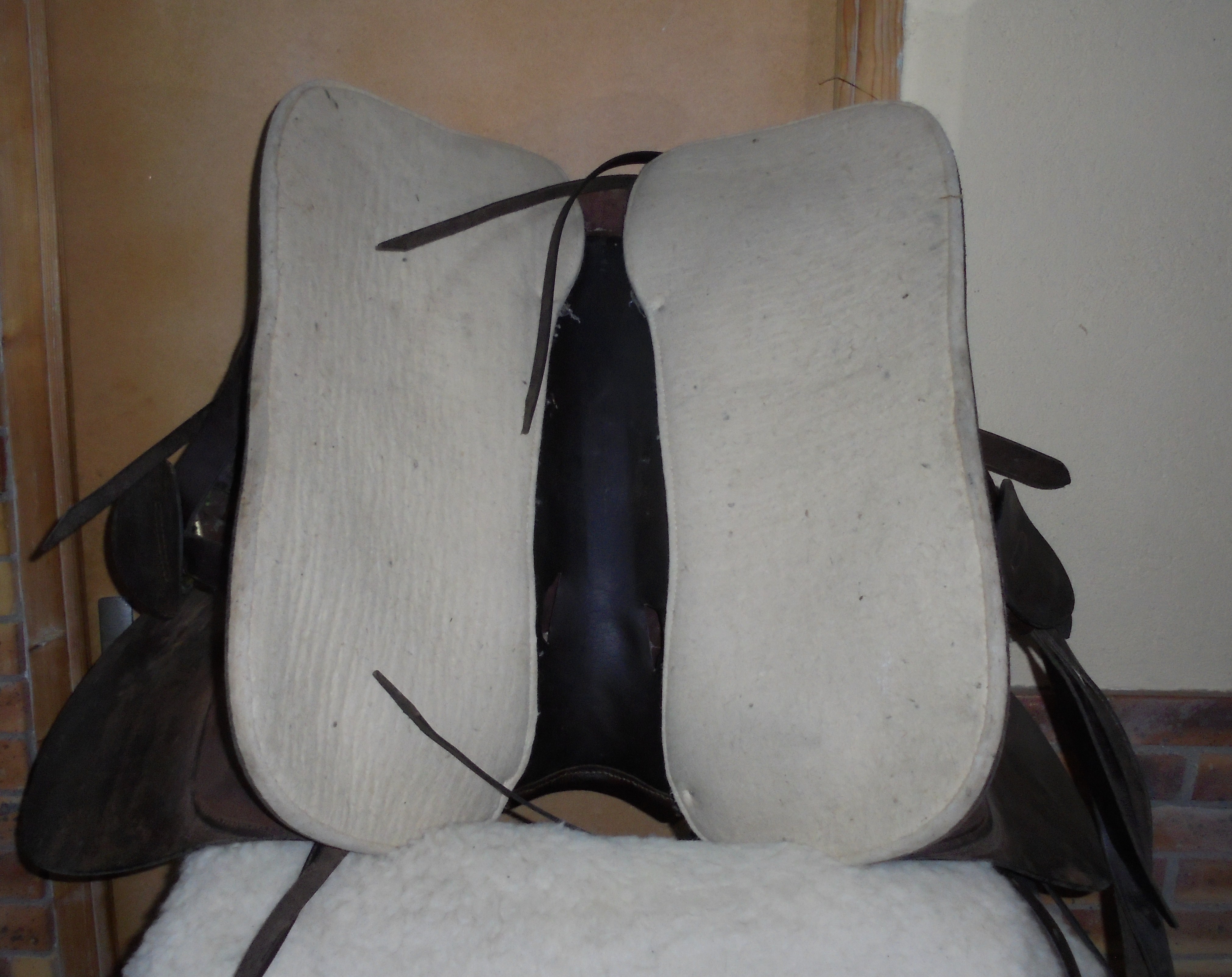 Selle de cheval synthétique Western Barrel faite à la main en